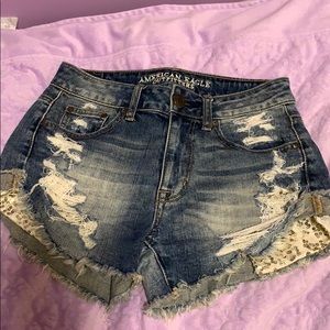 American Eagle Mid-Rise Jean Shorts